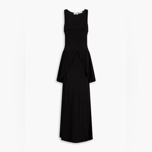 Bite Studios Petal peplum maxi Black dress size Extra small xs